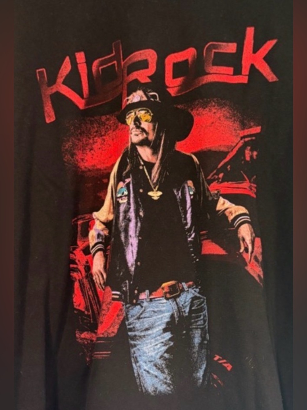KID ROCK, Official Tour t shirt, measures XL, like new!